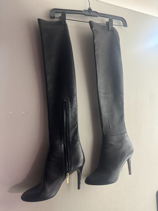 Jimmy Choo Shoes - Jimmy Choo 38.5 Black Leather Boots (fair condition)